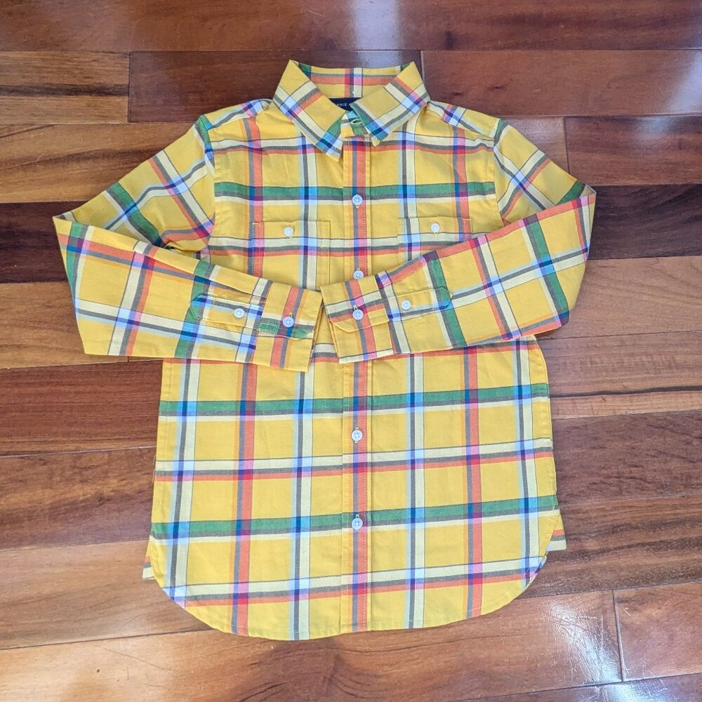 NWT Janie and Jack Tartan Flannel Shirt (6)